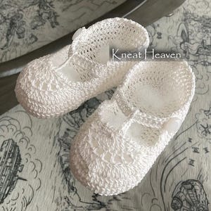 Hand-Crocheted Baby Booties, Reborn Doll Shoes, Christening or Baptism Keepsake Gift image 4