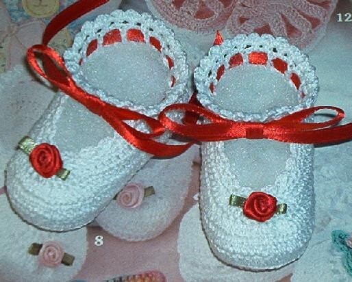 Boutique Crochet Mary Janes Baby or Reborn Doll Booties - Etsy UK