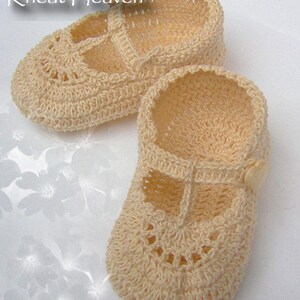 Hand-Crocheted Baby Booties, Reborn Doll Shoes, Christening or Baptism Keepsake Gift image 11