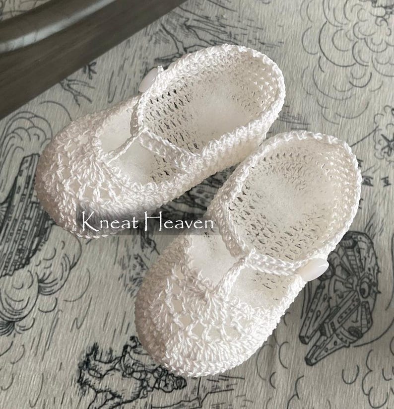 Hand-Crocheted Baby Booties, Reborn Doll Shoes, Christening or Baptism Keepsake Gift image 5