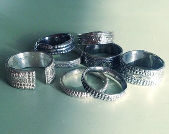 Ancient Rustic Ring  - Lighter Stacking Band  - Ancient Horde