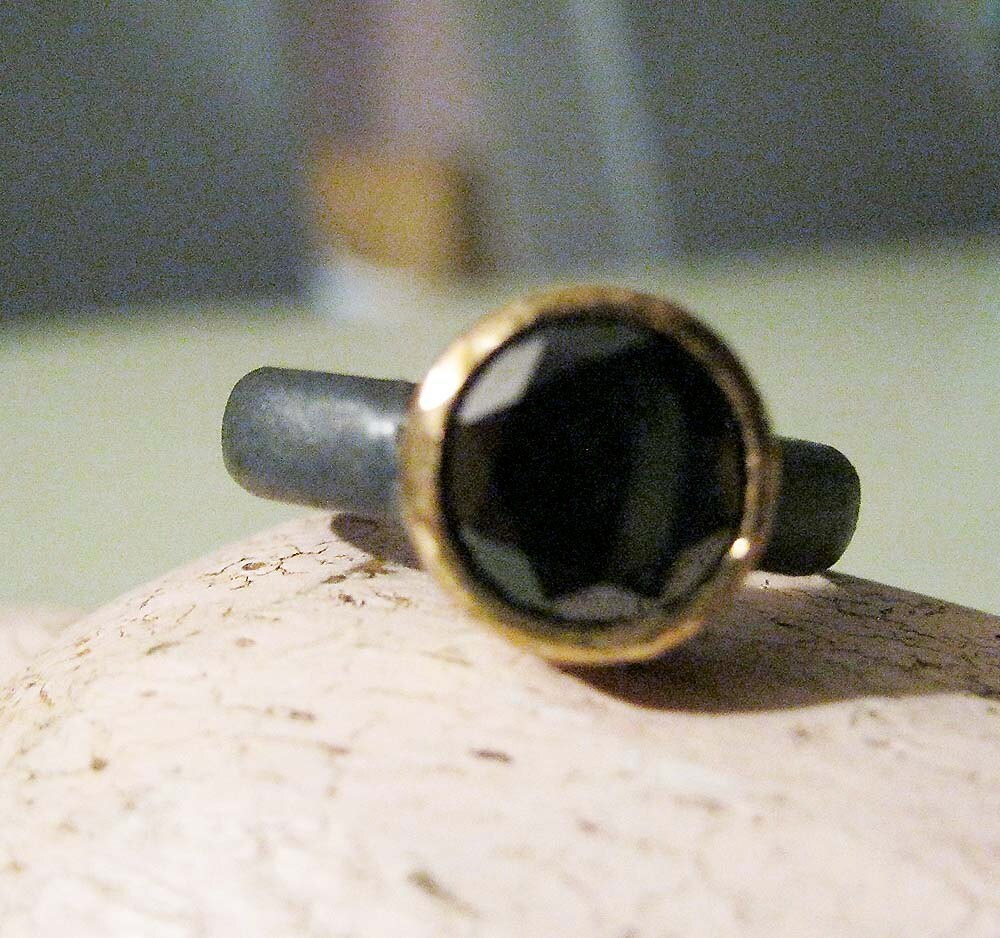 Blurry Badass Ring in Gold Silver Black Diamond Man Etsy