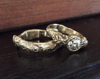 Leaf and branch wedding set