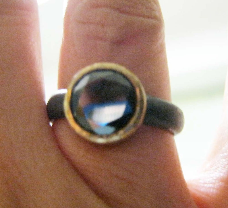 Blurry Badass Ring in Gold Silver Black Diamond Man Etsy