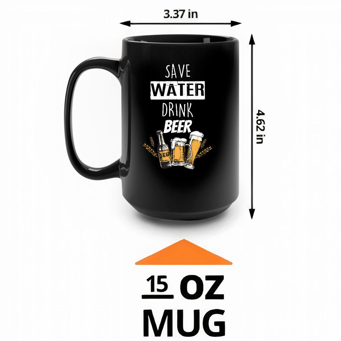 Funny Beer Drinking Classic Mug Etsy