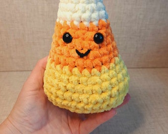 Candy Corn Crochet Plushie