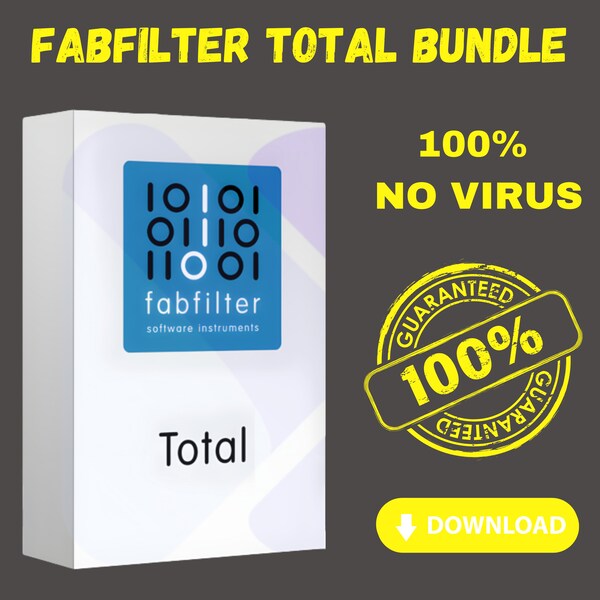 FabFilter Total Bundle Plugins 2023.6 for Music Production Software, Daw, Vst Plugins, Reverb, Pre-Activated For Windows