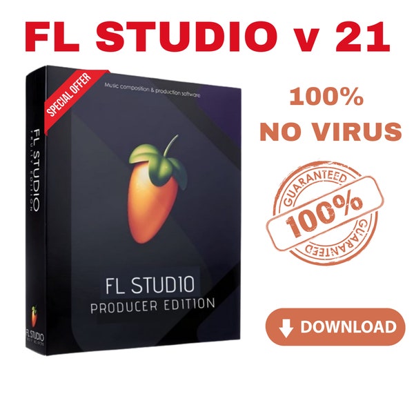 NEUES FL STUDIO 21 All Producer Edition, vorinstalliert für lebenslange Fenster