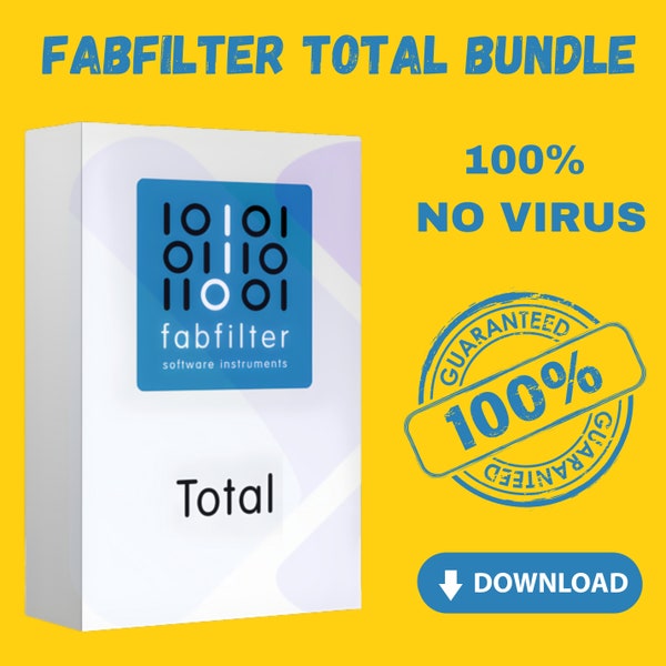 FabFilter Total Bundle Plugins 2023.6 for Music Production Software, Daw, Vst Plugins, Reverb, Pre-Activated For Windows