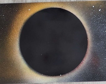 Total Solar Eclipse Spray Painting