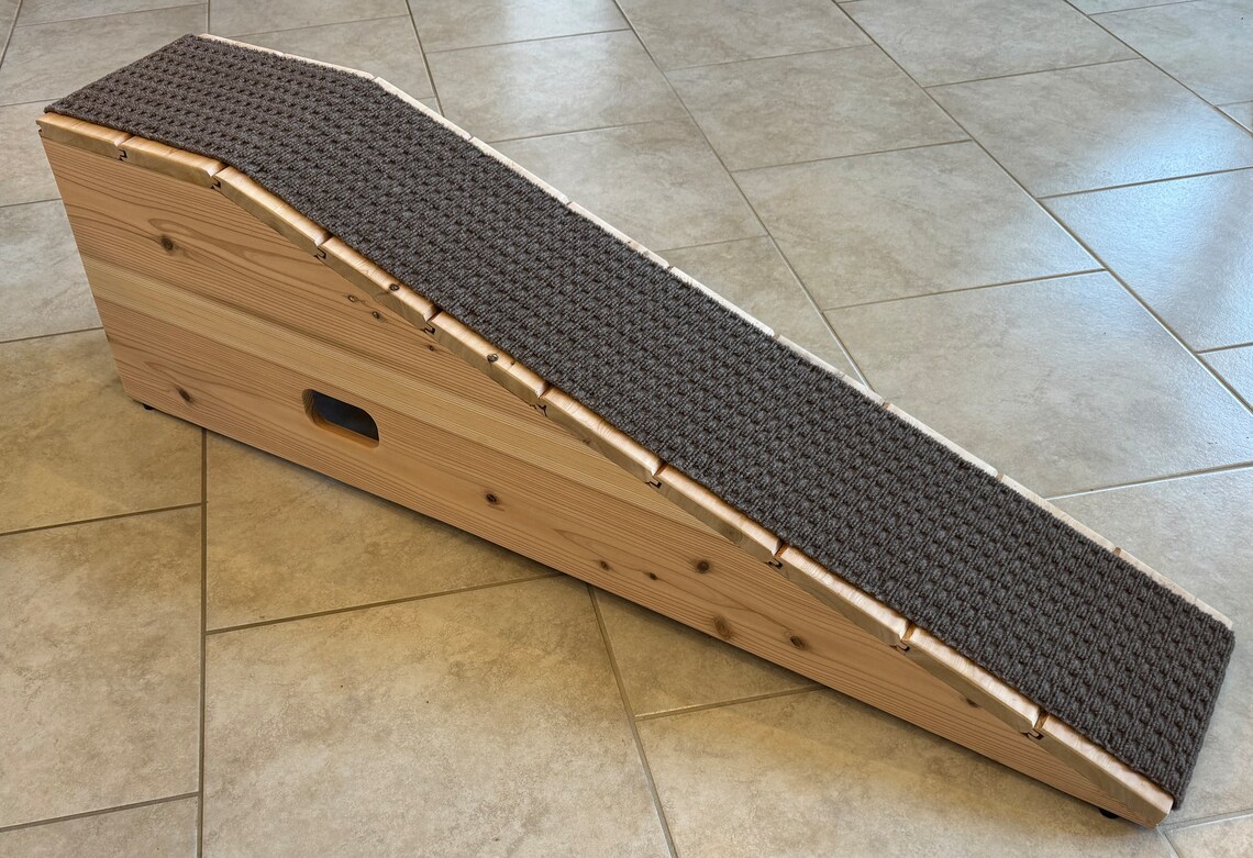 Perfect Long Ramp With a Gentle Angle for Dogs and Cats. With a Carpet ...