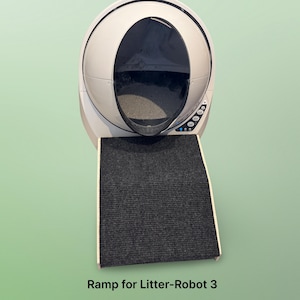 Litter box ramp for Litter Robot 3 or 4 to help cat or kitten get into the litter box