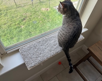 Perfect cat shelf window perch. Universal fit. Custom sizes available