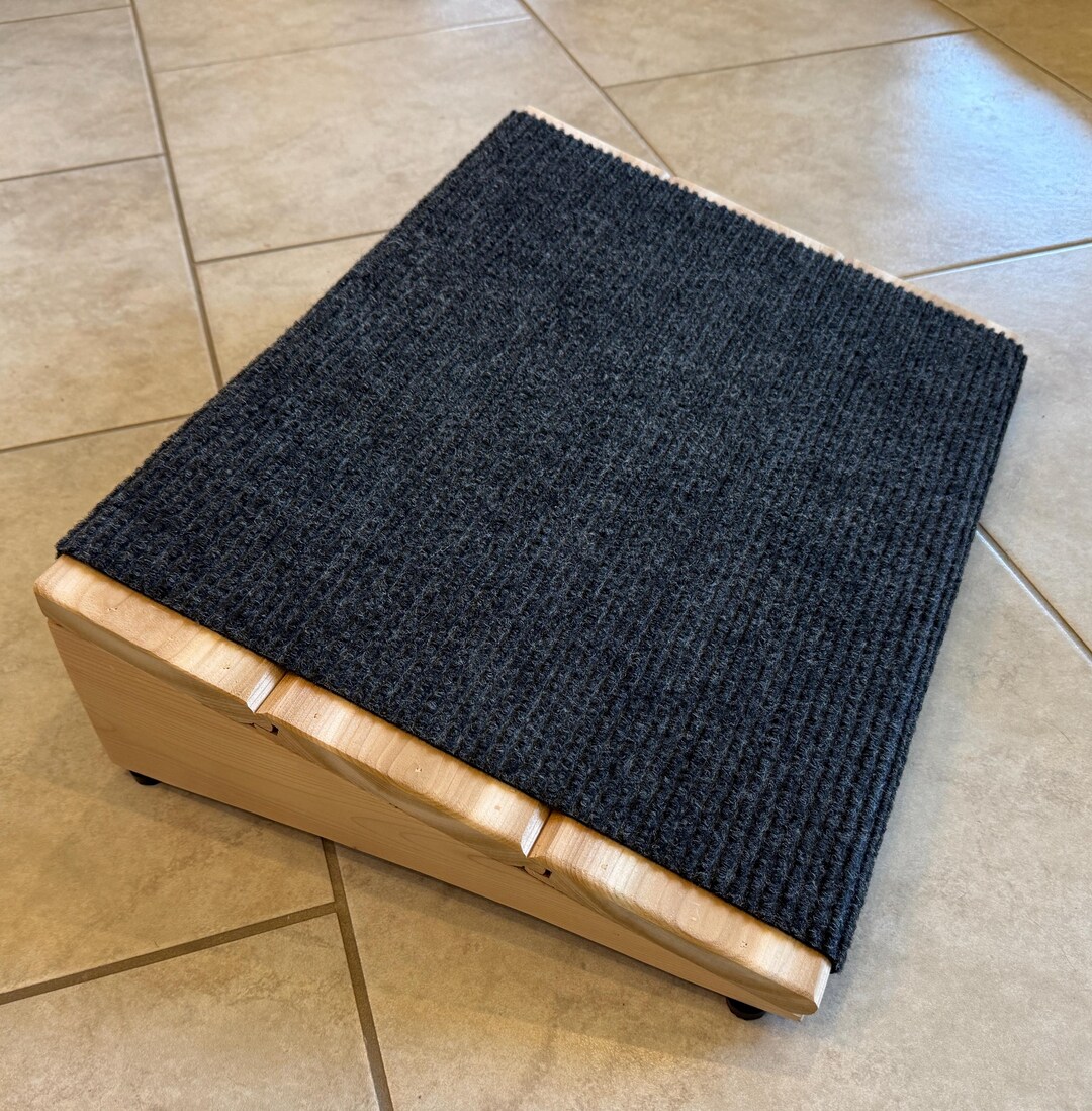Inside or Outdoors Pet Ramp for Dogs or Cats. Made From Cedar Wood With ...