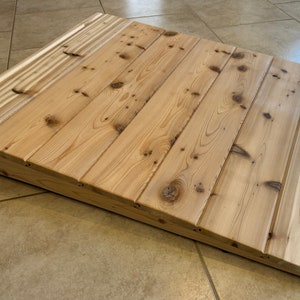 Finish Timber Ramp Outdoor Pet Ramp for Dogs or Cats. 30 Inches Wide, 36 Inches Long and 4 ...