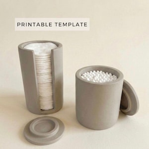 Cotton Pad and Swab Holder Templates: DIY Ceramic Bathroom Slab Building  PDF Download