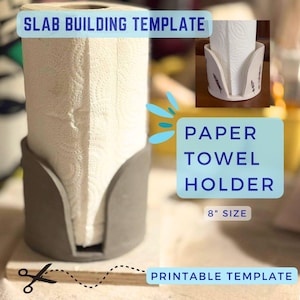 Molde de porta-toalha de papel 8" | Ferramentas de cerâmica | Molde para impressão | Vaso de cerâmica DIY fácil | Moldes de cerâmica para tutorial de construção de laje
