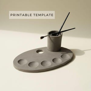 Plantilla de paleta de cerámica: Construcción de losas de cerámica (PDF imprimible, descargable, tamaño A4)