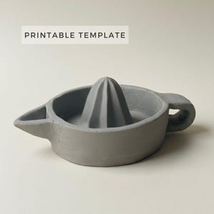 Citrus Juicer Template: Easy DIY Ceramic Kitchen Tool (Printable PDF Download A4 size)