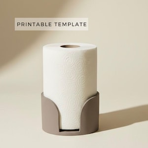 Molde para porta-papel-toalha de 20 cm: Faça você mesmo com vaso de cerâmica (PDF para impressão)