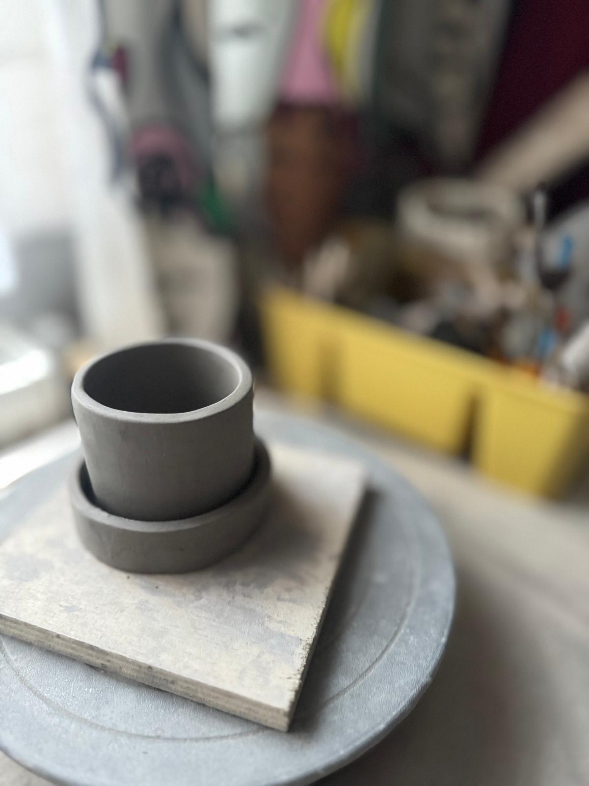 Round Planter Template With Foot and Plate Ceramics Tools Easy DIY