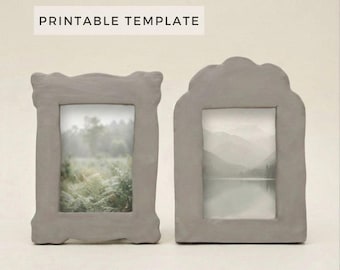 Gabarits de cadre en 2 parties : Poterie à la plaque (PDF imprimable format A4)