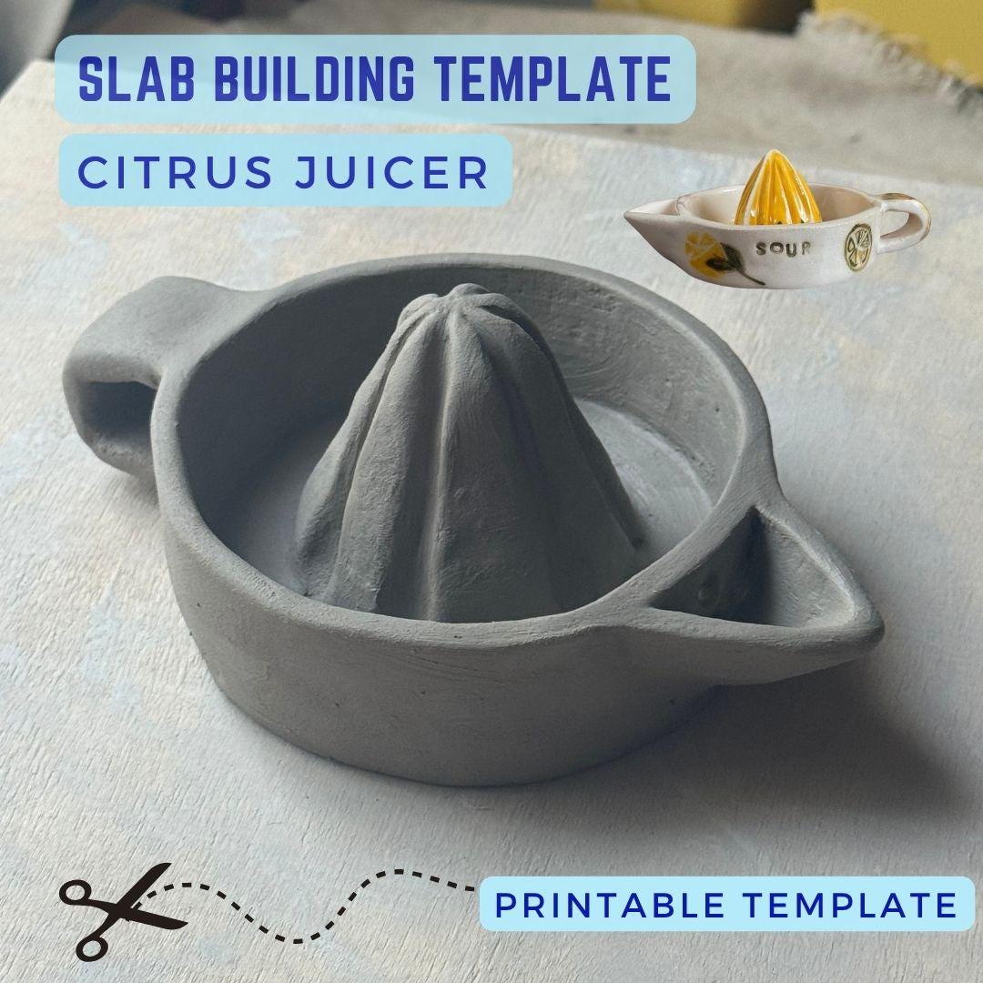 Juice Machine Printable Citrus Juicer Template: Easy DIY Ceramic Kitchen Tool (printable PDF ...