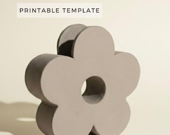 Flower Vase Template: DIY Slab Building Pottery (Printable PDF Download A4 size)