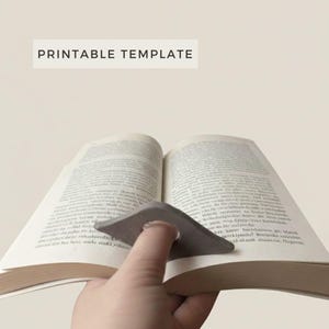 Thumb Ring Book Holder Template: DIY Ceramic Pottery (Printable PDF Download A4 size)