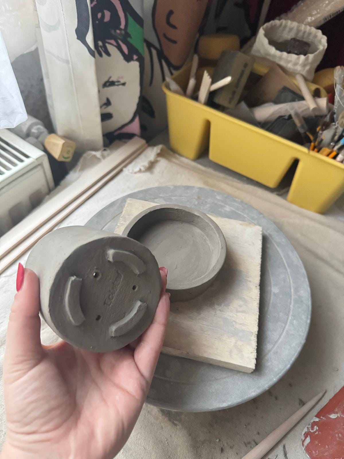 Round Planter Template With Foot and Plate Ceramics Tools Easy DIY