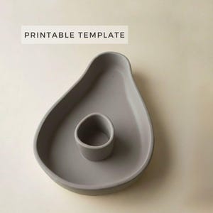Avocado-Chip und Dip-Schüssel Vorlage: DIY-Keramik-Platten-Gebäude (Printable PDF )
