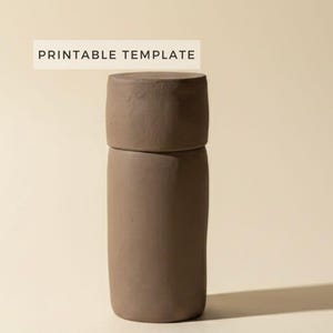 Nachttisch Karaffe Set Keramik Vorlage: DIY Keramik Krug & Becher (PDF Download A4 Format)