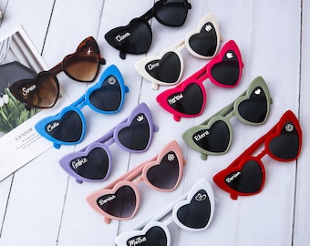 Custom Sunglasses, Personalised Love Heart Sunglasses,Sunglasses Wedding, Hen Party, Bridesmaid Gift, Groomsmen Gifts, Wedding Favors