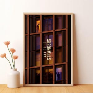 Pôster de Todos Nós, Estranhos, pôster de filme, pôster vintage, arte de parede, decoração de quarto, pôster de arte para presente, impressão em tela