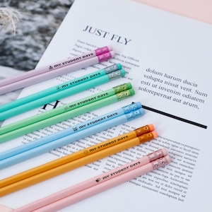 5PCS Personalized HB Pencils, Engraved Pencils, Custom Teacher Gift, Affirmation Pencils, Custom Kids Pencils Sets