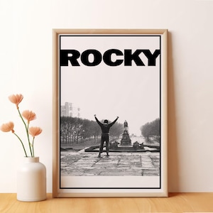 Rocky Poster, Vintage Film Poster, Wandkunst, Raumdekoration, Kunst Poster für Geschenke, Leinwanddruck