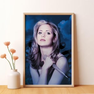 Pôster de Buffy, a Caça-Vampiros, pôster de filme, arte de parede, decoração de quarto, pôster de arte para presente, impressão em tela