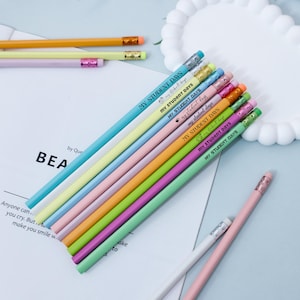 5PCS Personalized HB Pencils, Engraved Pencils, Custom Teacher Gift, Affirmation Pencils, Custom Kids Pencils Sets