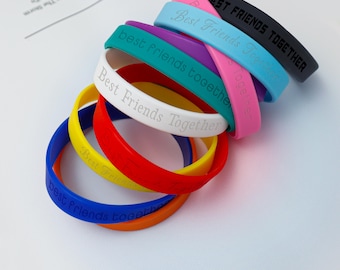 Pulseras de silicona personalizadas, pulseras de goma, pulseras de equipo escolar, pulseras con etiquetas médicas, pulsera impermeable, grabado láser