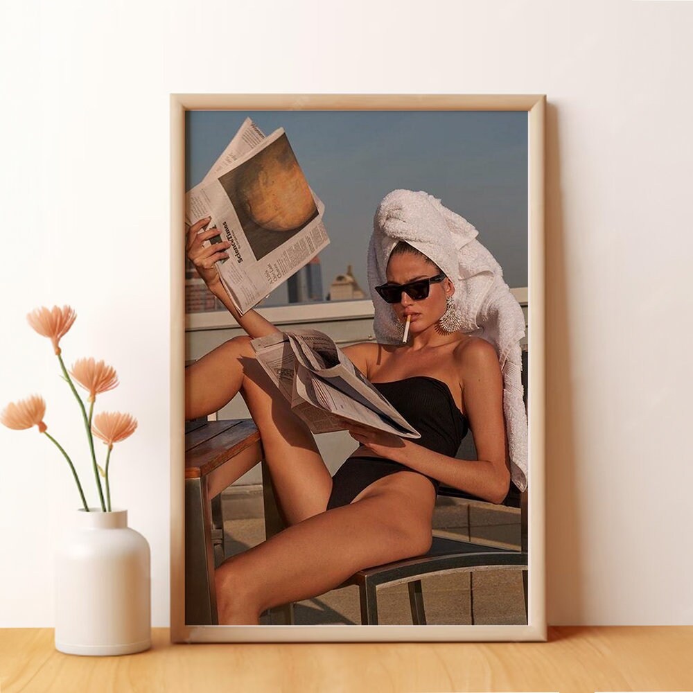 Vintage Fashion Magazine Poster, Vintage Poster, Wall Art, Room Decoration, Art Poster For Gifts, Canvas Print, Unframed