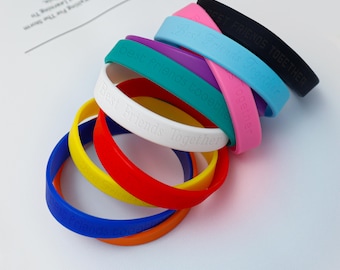 Pulseras de silicona personalizadas, pulseras de goma, pulseras de equipo escolar, pulseras con etiquetas médicas, pulsera impermeable, grabado láser