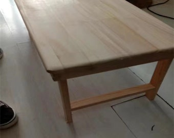 Escritorio para computadora portátil de madera maciza hecho a mano: plegable, multifuncional, esencial para el dormitorio