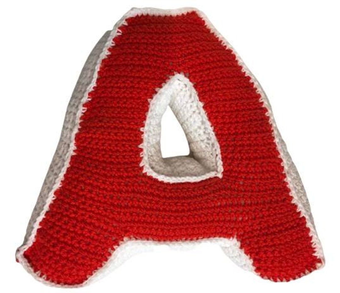 Crochet Letter Pillow Etsy