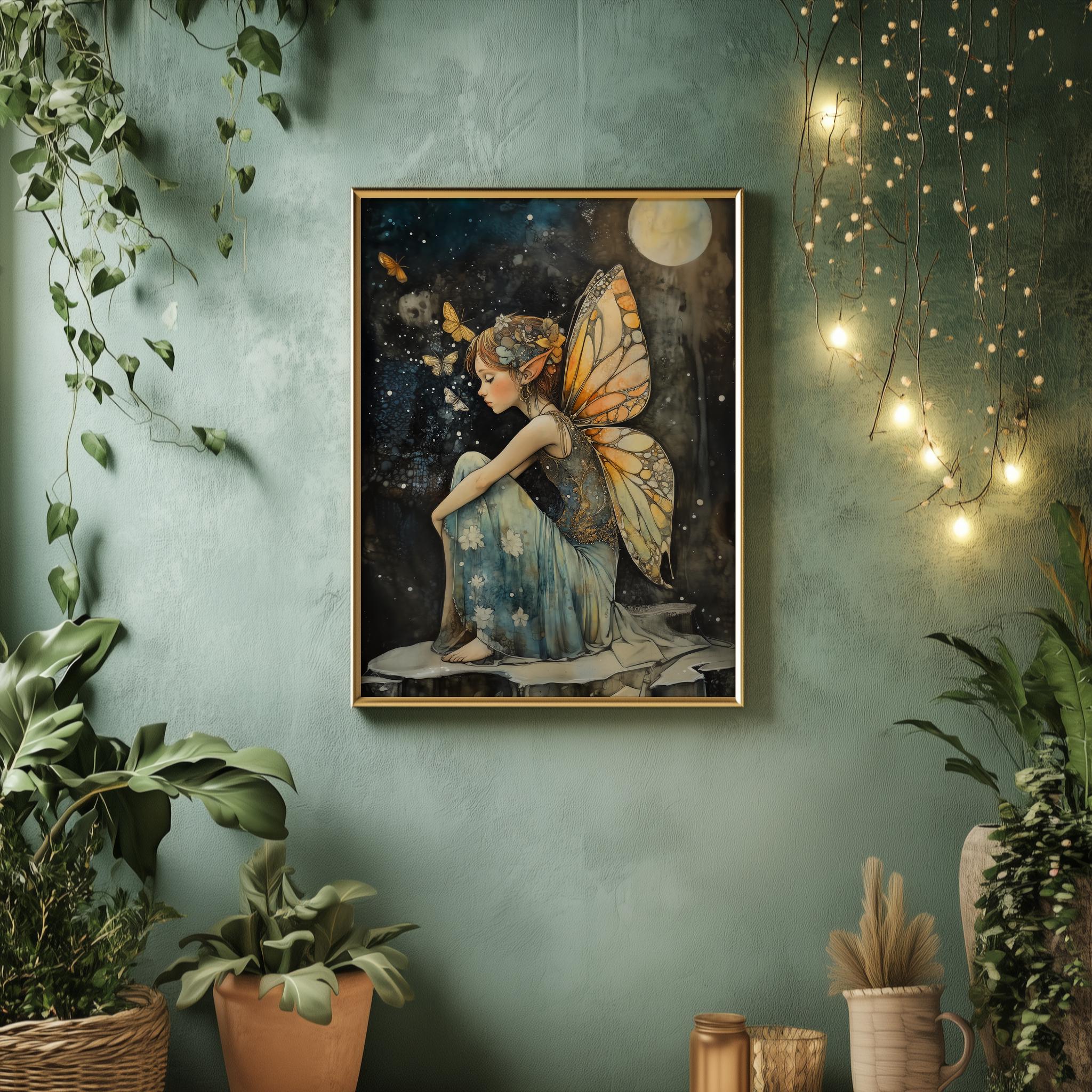 Fairy Art Print - Fairy Tale Wall Art Printable Poster - Whimsical Home ...