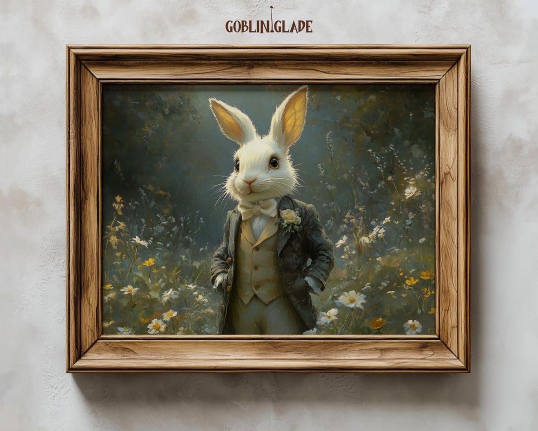 Follow the White Rabbit - Fairy Tale Wall Art Print - Printable Alice ...