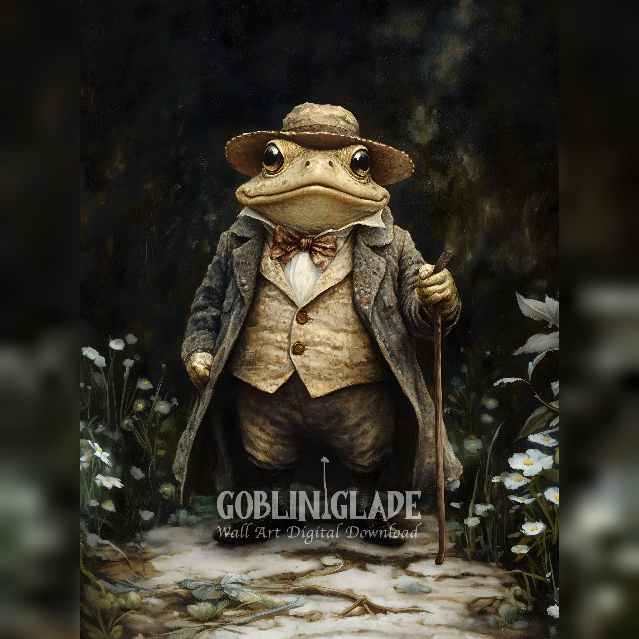Mr. Toad Portrait - Printable Wall Art Wind in the Willows Book
