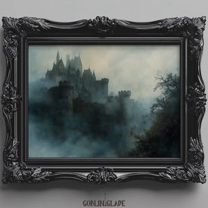 Camelot Wall Art Print - King Arthur Painting - Medieval Castle Fantasy Art - Printable Poster For Room Decor - Instant Digital Download