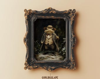 Mr. Toad Portrait - Printable Wall Art Wind in the Willows Book