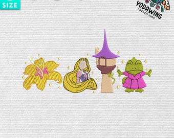 7+ Embroidery Cartoon Bundle, Movie Cartoon Embroidery Bundle, Magic Kingdom Embroidery Bundle, Instant Download