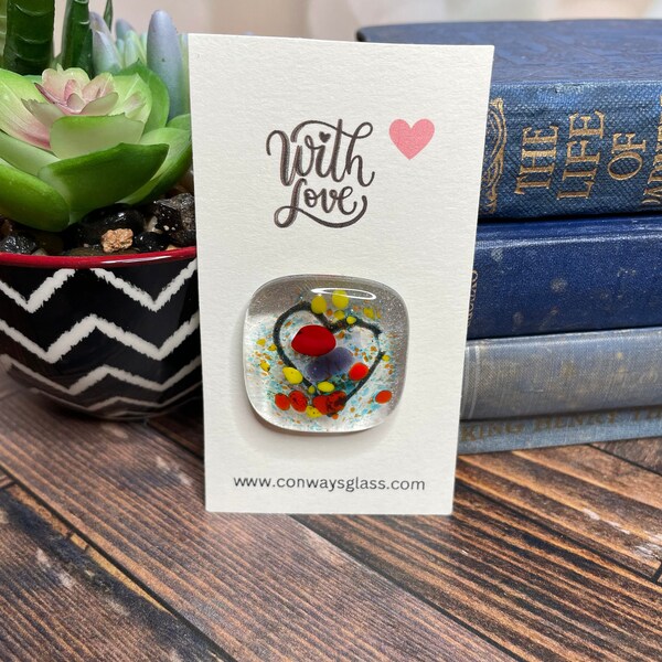 Fused Glass Cards Etsy